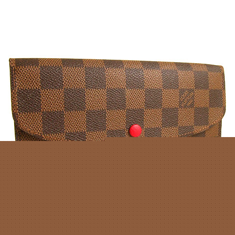 Authentic Louis Vuitton Damier Ebene Canvas Emilie Wallet N63544